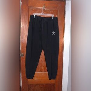 PINK Victoria's Secret Black Sweatpants with Relaxed Fit